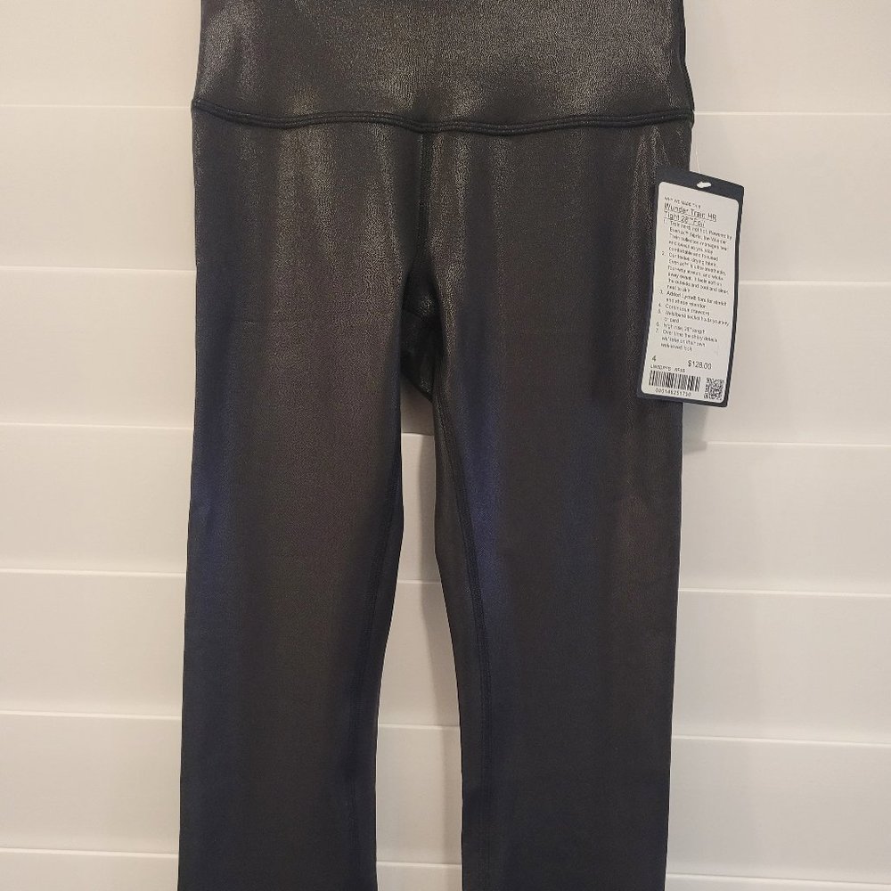 Brand New Lululemon Wunder Train High-Rise Tight 28" Foil NWT